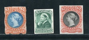 CANADÁ DIE PROOFS BILL SELLOS VICTORIA 1865 - Imagen 1 de 2