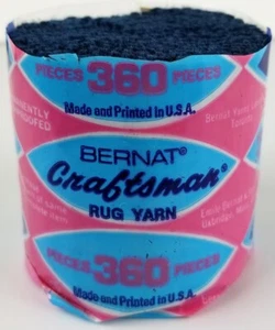 Bernat Craftsman Rug Wool Yarn, Lot of 35, Dark Navy 3164, 65% Wool - 35% Nylon - Picture 1 of 6