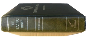 Libro de tapa dura vintage de los años 70 TYNDALE THE LIVING BIBLE parafraseado por las Escrituras EE. UU. - Imagen 1 de 19