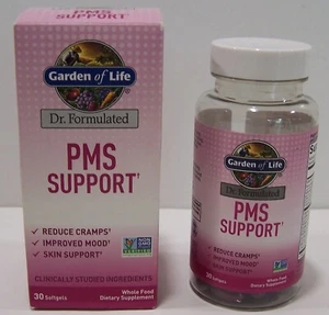 Garden of Life PMS Support Reduce Cramps Improved Mood 30Ct Softgels EXP 01/2026 - Picture 1 of 3