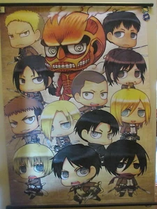 Attack On Titan Poster Anime Funimation Japanese Fabrc Wall Hanging Decor Art - Picture 1 of 2