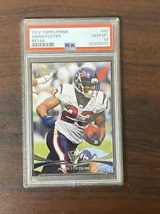 2012 Topps Prime Arian Foster Retail Psa 10 Pop 1 - Picture 1 of 2