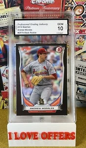 2014 BOWMAN BLACK ANDREW MORALES ROOKIE #DP76 RARE PGA 10 GEM MINT C STORE READ - Picture 1 of 4