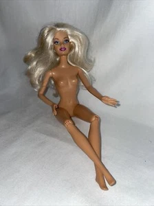 Mattel Nude Barbie Doll Blonde Hair Articulated Legs 1999 - Picture 1 of 6