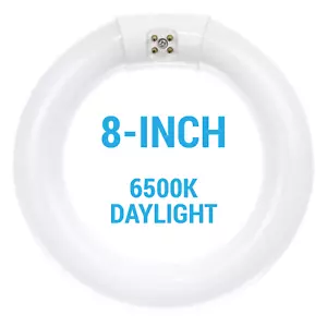 FC8T9/DL Fluorescent 8-Inch Circline Bulb 22W T9 6500K Daylight Light 4-Pin G10q - Picture 1 of 4