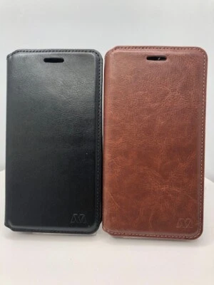 For LG Stylo 3 & Stylo 3 Plus 3+ Black &Brown Leather Wallet Case Cover - Image 1 of 4