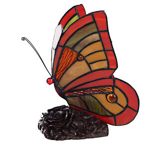 Tischlampe Tiffany-Style Schmetterling 200 Leuchte Dekorationslampe