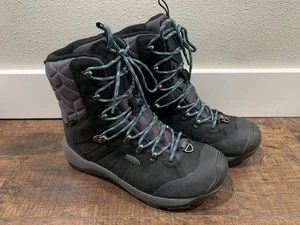 KEEN Revel IV Polar High Boots Women’s Size 9.5 Waterproof Leather Lace-Up Black - Picture 1 of 10