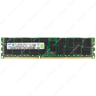Samsung 16GB DDR3 1333MHz PC3-10600 ECC RDIMM Server Memory RAM M393B2G70BH0-YH9 - Image 1 of 2