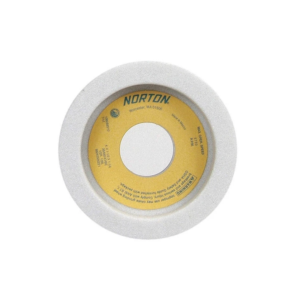NORTON 66243530221 Straight Cup Wheel,4Diax1.5 Tx1.25AH,PK5 1CUL5 - Image 1 of 1