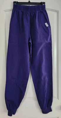 Pantalones Médicos Púrpura 2 Bolsillos Para Mujer Talla Pequeña Landau Cintura Elástica Foto 1 de 4
