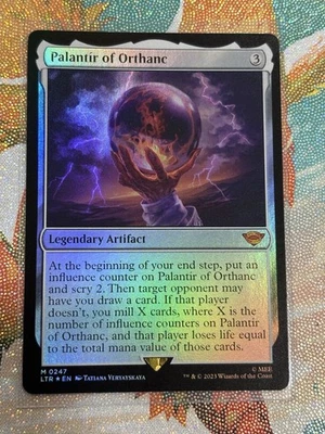 Palantir of Orthanc, почти как новая фольга, Magic The Gathering, Lord Of The Rings - Изображение 1 из 2