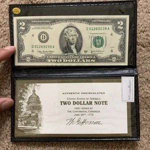 2003A $2 Two Dollar Bill Series w/ case - Picture 1 of 3