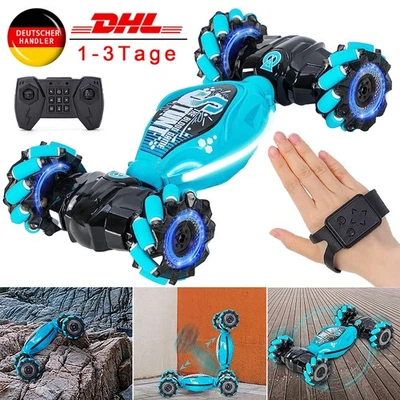 Elektro Auto Offroads Gestensteuerung 4WD RC Stunt Car Deformable Licht/Musik - Bild 1 von 4