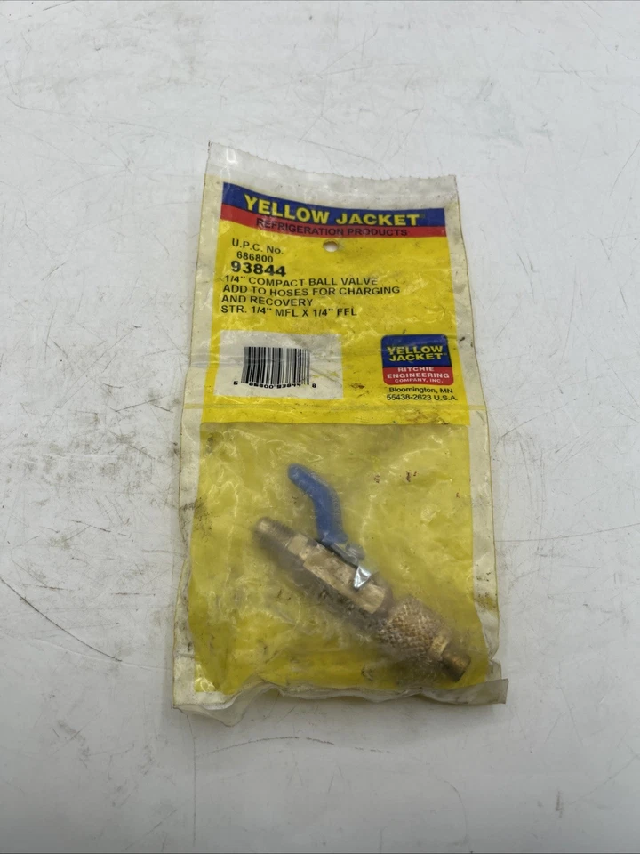 Yellow Jacket 93844 Compact Ball Valve Adapter OEM