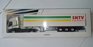 🚦🛑1/43 ELIGOR IVECO TRACTEUR CAMION TRANSPORT PERRENOT LIMOGES SNTV🚧en Boite - Foto 1 di 11