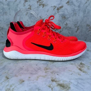 Nike Free RN 2018 Women's Size 8.5 Running Shoes Orange Red Athletic Sneakers - Picture 1 of 13
