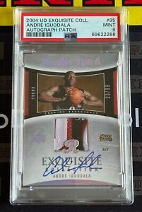 2004-05 Exquisite Collection Andre Iguodala Rookie Patch Auto RPA 20/99 PSA 9