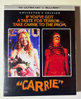 Carrie Scream Factory Region Free 4K UHD Region A Blu Ray Brand New
