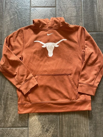 NIKE Texas Longhorns Thermafit Orange YOUTH Hoodie Sweatshirt Large Cover