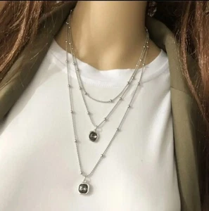 Handmade Uno STYLE De Único 50's Necklace GRAY (N18) - Picture 1 of 8