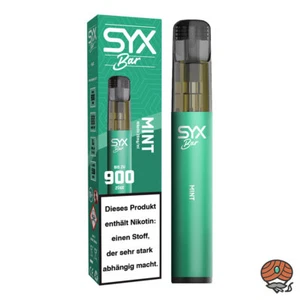 SYX BAR E-Shisha MINT, 20mg/ml Nikotin, max. 900 Züge, Einweg-E-Zigarette - Bild 1 von 1
