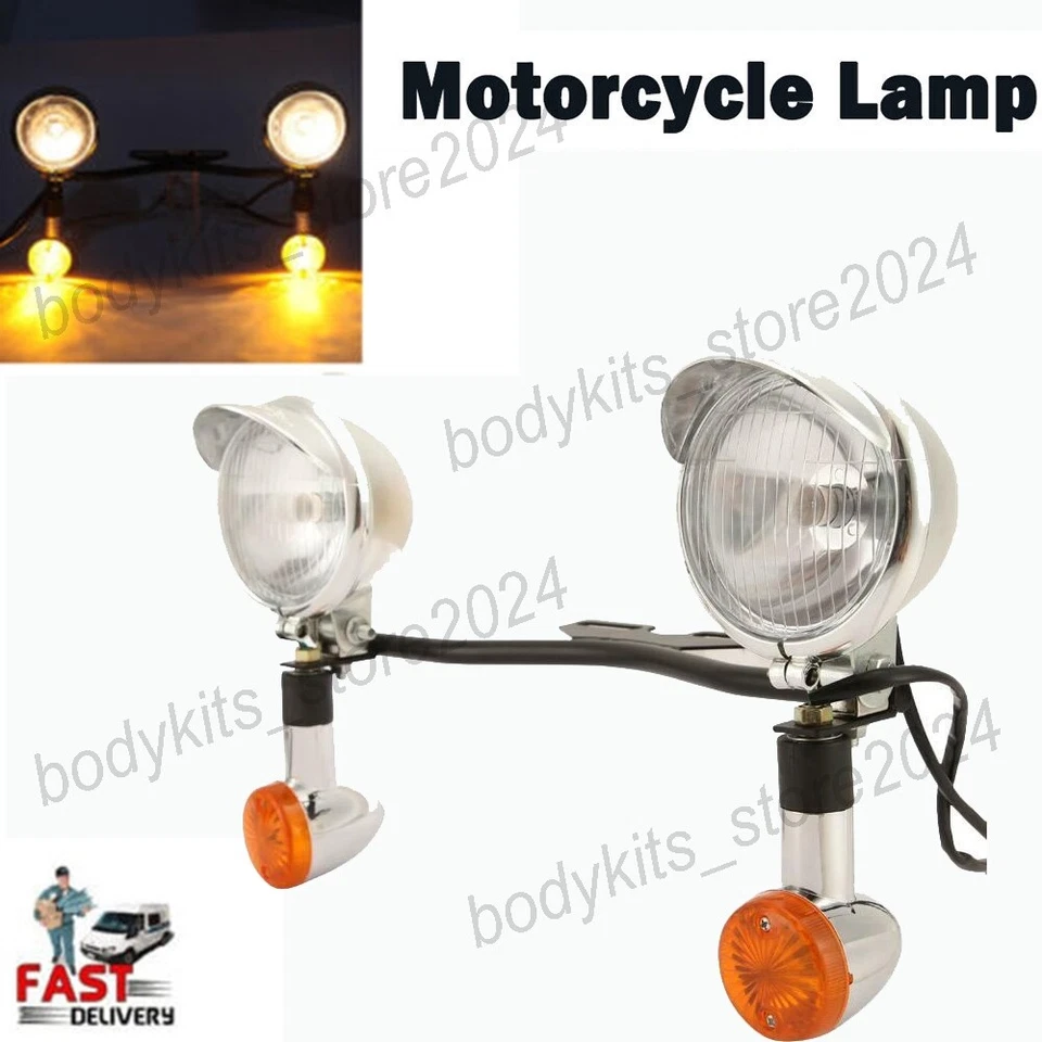 Barra de luz de seta de passagem para Honda Shadow Spirit Aero Ace VLX VT750 VT1100 - Imagem 1 de 4