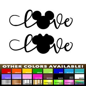 Mickey Minnie Silhouette for Trackpad Macbook Laptop Car Cup Mug Decal Sticker