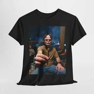 Funny Dwight Passing Blunt Unisex Tee, The Office Graphic Shirt, Sarcastic TV - Picture 1 of 13