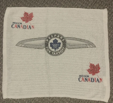 Toronto Maple Leafs "Prepare For Takeoff" 1999-2000 Opening Night Towel Cover