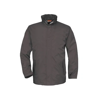 NEW * B & C * MENS GREY LIGHTWEIGHT WATERPROOF FLEECE LINED JACKET SIZ L RRP £55 - Image 1 of 4