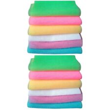  12 Pcs Reusable Cotton Rounds Cushion Makeup Case Bath Towel