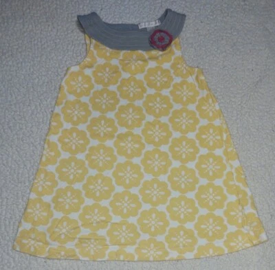 Maggie & Zoe Kids Girls Floral Yellow Cotton Dress Size 6X - Image 1 of 2
