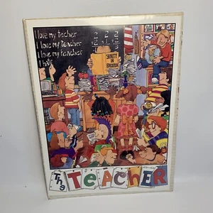 John Holladay 1986 Vintage "The Teacher" Classroom Print 12”x16” - NEW - Picture 1 of 6