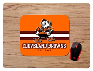 CLEVELAND BROWNS ELF OLD SCHOOL DESIGN MOUSEPAD MOUSE PAD HOME OFFICE GIFT NFL - Picture 1 of 1