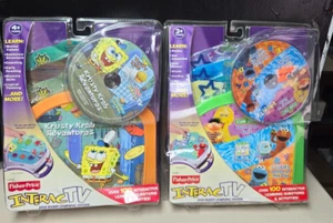 Fisher Price InteracTV DVD Based Learning System, sponge bob and Sesame Street - Picture 1 of 5