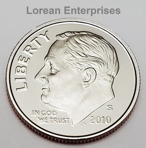 2010 S Roosevelt Dime CLAD ✼ PROOF✼ BU - Picture 1 of 2