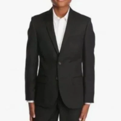 LAUREN RALPH LAUREN Niños Grandes 18R Negro Dos Botones Abrigo Deportivo Traje Formal Boda Foto 1 de 4