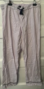 J. Pantalones de pijama Crew 100 % algodón con cordón rosa talla mediana - Imagen 1 de 3