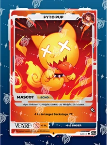 VCARD Pyro Pup Mascot Holo 149/190 Sinder Rising Stars Unlimited - Picture 1 of 1