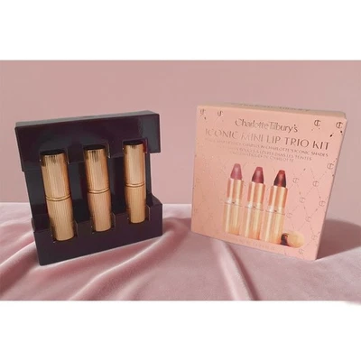Char0tte T*ibury Iconic Mini Lip Trio Kit Pillow Talk/Supermodel/WalkOfNoShame - Bild 1 von 4