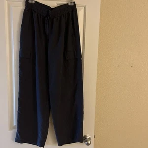 Eileen Fisher Blue Cargo Pants - Picture 1 of 3