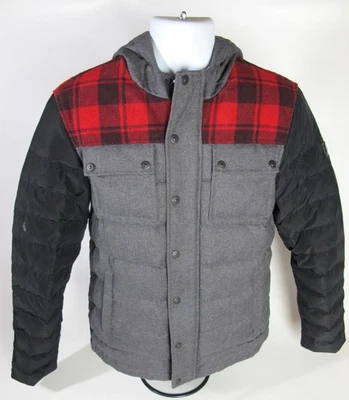 Moose Knuckles Taylor Quilted Down Buffalo Plaid Puffer Hoodie Jacket Medium (M) - Image 1 of 4
