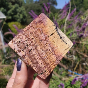 Picture Story Stone Jasper Dendrite Crystal Cube | 408 grams - Picture 1 of 16