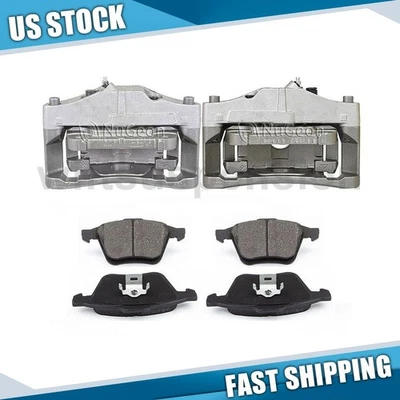 Pinzas de freno delanteras y pastillas de freno para 2003 2004 2005 2006 2007 2008 Volvo XC90 Foto 1 de 4