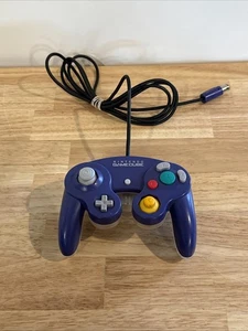 Nintendo GameCube Controller Indigo Purple & Clear Back OEM TESTED - Joy Drifts - Picture 1 of 4