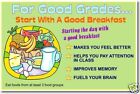 Start with Good Breakfast Eating Food Nutrition POSTER