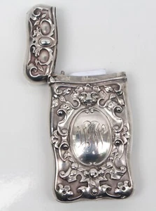 Antique 1901 Gorham Sterling Silver Art Nouveau Match Safe / Vesta –Lion & Eagle - Picture 1 of 13
