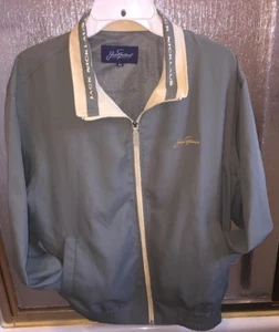 Jack Nicklaus Golf Jacket Green & Yellow Korean Size 100 Embroidered Autograph - Picture 1 of 12