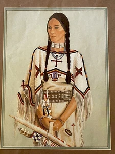 Vintage Dimensions Sioux Maiden Crewel Kit David Wright Gallery Collection 1424 - Picture 1 of 10